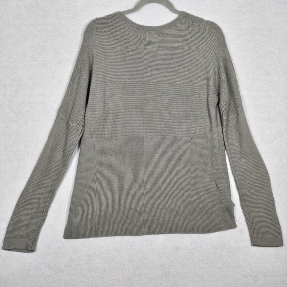 Helmut Lang Women’s Large Gray Sweater Knit Long Sleeve Round Neck Hi Low - Picture 3 of 6
